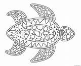 Turtle Polynesian sketch template