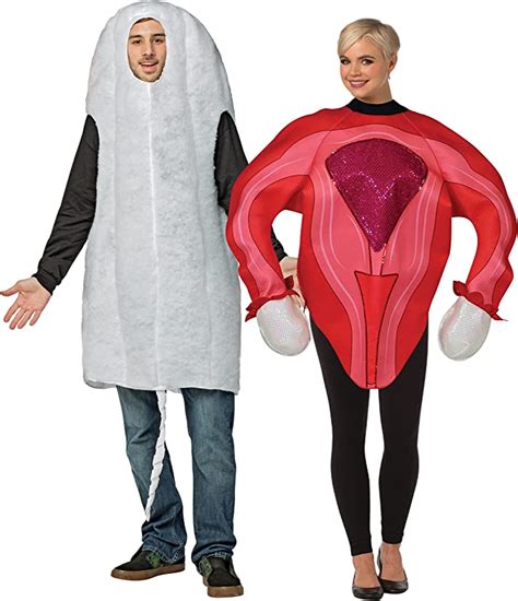rasta imposta tampon and uterus couples costume novelty