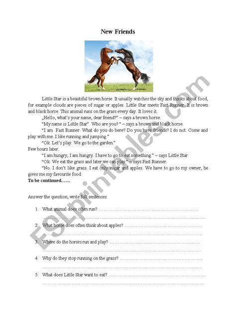 story  question worksheet printable worksheet