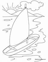 Coloring Yacht Kids Pages Popular Coloringhome February sketch template