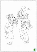 Coloring Stilton Geronimo Sisters Pages Tea Dinokids Violet Thea Coloriage Colouring Close Print sketch template