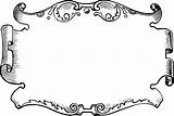 Rahmen Clipart Frame Ornate Frames Borders Book Coloring Outlined Line Kostenlos Vector Background Ornament Cliparts sketch template