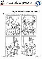 Desastres Recomendacion Ciencia Fichas Riesgos Cuaderno Iii Escuela Paracolorear sketch template
