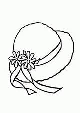 Hat Coloring Pages Colouring Printable Girls Hats Kids Henry Horrid Clipart Summer Template Sun Color Sheets Print Bonnet Clip Templates sketch template
