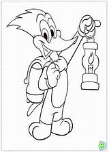 Woody Woodpecker Coloring Dinokids Pages Drawings Books Close Print Library Clipart Popular sketch template
