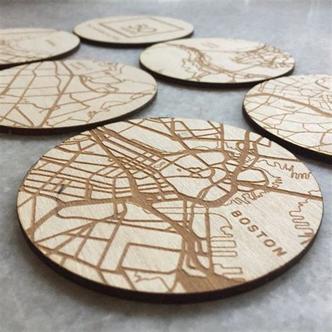 custom laser engraved wooden coasters lasers   awesome laser