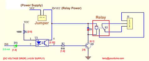 opto isolated  channel relay board