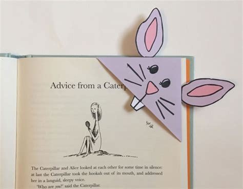 bunny corner bookmark