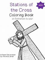 Cross Coloring Stations Etsy Printable Lent Pages Jesus Book Books Means Spring sketch template