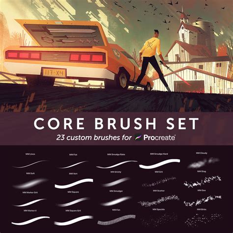 core brush set  procreate procreate brushes