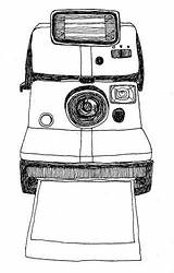 Polaroid Camera Poloroid Foster sketch template