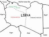 Libya Flag Map Handout Printable sketch template