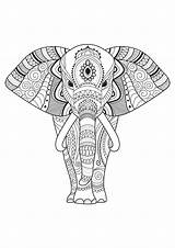 Elefantes Erwachsene Elefanti Elefanten Adultos Adulti Malbuch Elephants Elefant Bojanka Elefante Bojanke Odrasle Bojanje Malvorlagen Justcolor éléphant Mosaic Decorated Vorne sketch template
