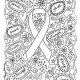 Cancer Coloring Breast Awareness Pages Month Ribbon Childhood Sheet Colouring Sheets Adult Survivor Instagram Kim Likes Paper Ribbons Katie Comments sketch template
