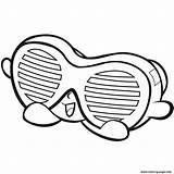 Shopkins Coloring Pages Season Glasses Printable Shopkin Party Goggles Color Print Groovy Online Rare Getcolorings Getdrawings sketch template
