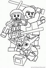 Coloring Lego Wars Star Pages Wan Obi Kenobi Library Clipart Cliparts sketch template
