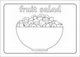Salad Fruit Sheets Colouring Coloring Pages Sparklebox Color Oliver Healthy Living Choose Board sketch template