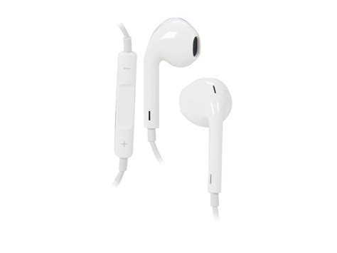 apple earpod white mdlla mm connector earpods  remote  mic neweggcom