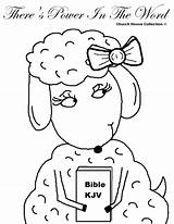 Coloring Sheep Bible Pages Power School Sunday Lambs Word Lamb House Kids Sheets Clipart There Church Collection Clipground Library Print sketch template