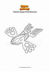 Kyogre Pokemon Primal Reversion Supercolored Porenta sketch template