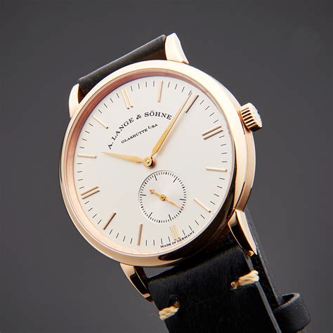 lange sohne saxonia manual wind  pre owned fine swiss watches touch  modern