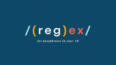 regex  implement passphrases   active directory