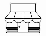 Toldo Pintar Bottega Tiendas Mercados Tenda Botiga Tendal Dibuix Dibuixos Edificios Imagui sketch template