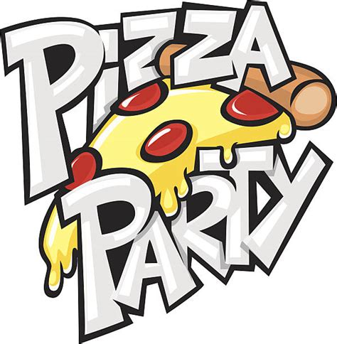 pizza party clip art vector images and illustrations istock