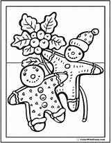 Christmas Gingerbread Coloring Men Color Pdf Print Colorwithfuzzy sketch template