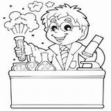 Scientist Coloring Science Scientific Pages Surfnetkids Might Also These Girl Designlooter sketch template