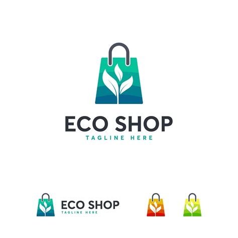modele de conceptions de logo de magasin ecologique symbole de logo de magasin dusine
