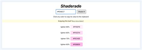 shaderade  inexplicably  de facto color shading tool