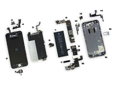 iphone  parts diagram