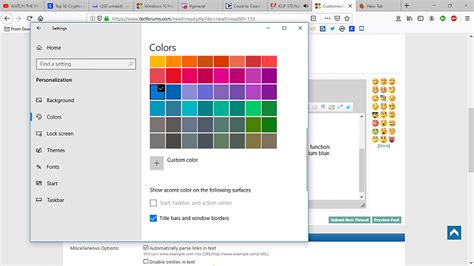 question  color settings windows  forums