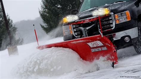 pro  heavy duty commercial snow plow western