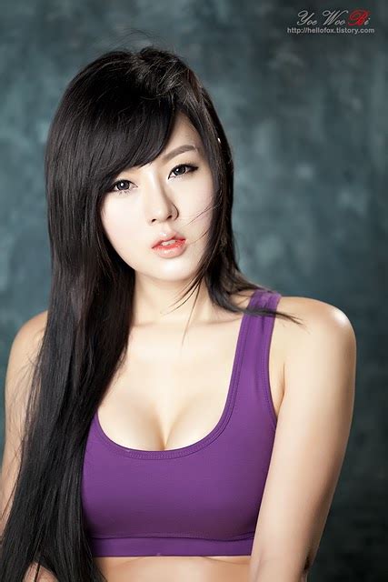 The Fretelin Celebrity News Hwang Mi Hee Hot With Sexy Purple Sport Bra
