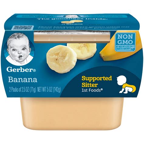 gerber st foods bananas baby food   oz tubs walmartcom