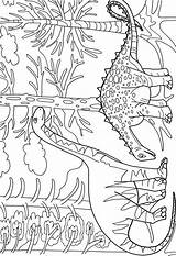 Dinosaur Island Dover Publications Dinasour Doverpublications sketch template