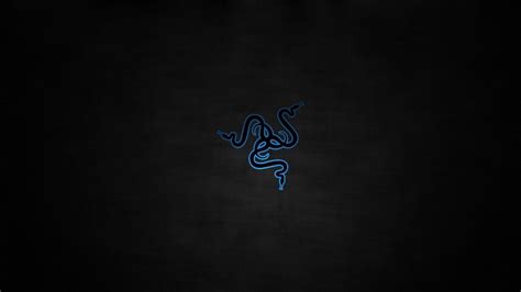 Blue Black Razer Logo In Black Background Hd Razer