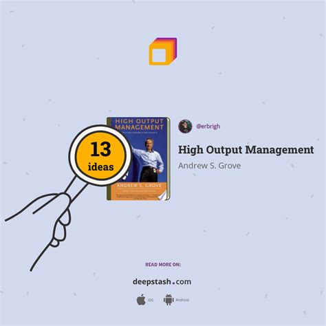 high output management summary bookstash