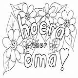 Kleurplaat Oma Downloaden sketch template