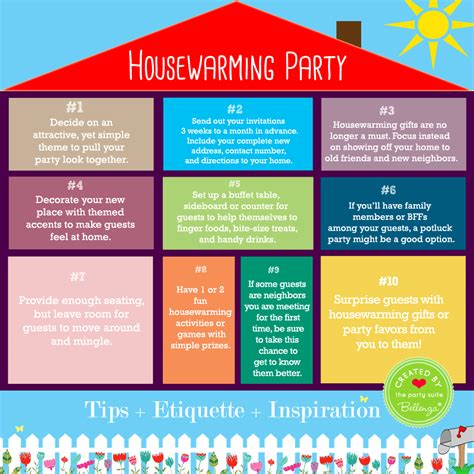 easy tips    host   housewarming party