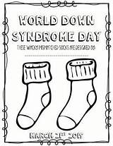 Syndrome Socks Colouring 21st Grade sketch template