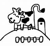 Cow Happy Coloring Coloringcrew sketch template