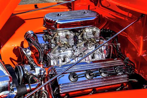 chevy custom pickup  engine photograph  robert grant fine art america