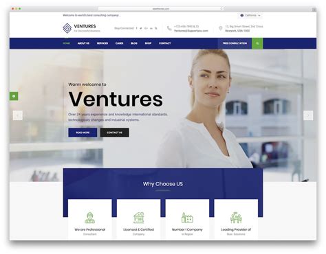 consulting company website template