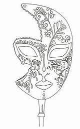 Fasching Zeichnen Masken Ausmalen Faschingsmasken Selber Maske Erwachsene Augen Venezianische sketch template