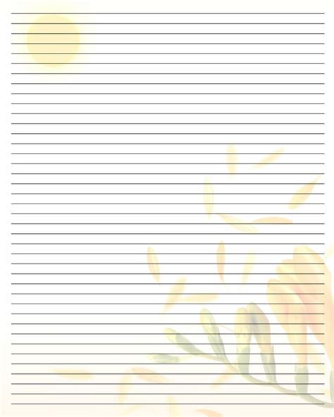 pin  printable lined writing paper