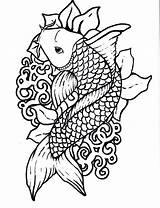 Fish Coloring Pages Choose Board Koi Cute Printable sketch template