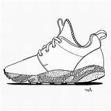 Roshe Drawing Nike Paintingvalley Collection sketch template